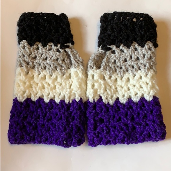 SALE💖Asexual pride hand warmers gloves - Picture 3 of 6